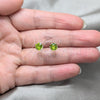 Arete Dormilona 02.392.0037 Plata Rodinada, con Zirconia Cubica Peridoto, Pulido, Tono Plateado