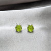Arete Dormilona 02.392.0037 Plata Rodinada, con Zirconia Cubica Peridoto, Pulido, Tono Plateado