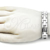 Pulsera Solida 03.114.0225.5.08 Acero Inoxidable, Pulido, Tono Plateado (12 MM Thickness, 8 Inches Length)
