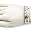 Pulsera Solida 03.114.0221.4.09 Acero Inoxidable, Pulido, Dos Tonos (16 MM Thickness, 9 Inches Length)