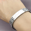 Pulsera Solida 03.114.0218.3.09 Acero Inoxidable, Pulido, Tono Plateado (14 MM Thickness, 9 Inches Length)