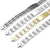 Pulsera Solida 03.114.0218.3.09 Acero Inoxidable, Pulido, Tono Plateado (14 MM Thickness, 9 Inches Length)