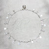 Tobillera de Dije 03.409.0044.10 Plata Rodinada, Diseño de Estrella, Pulido, Tono Plateado (Grosor 03 MM, 10 Pulgadas de Largo)