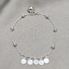 Pulsera de Dije 03.409.0083.08 Plata Rodinada, Pulido, Tono Plateado (Grosor 01 MM, 8 Pulgadas de Largo)