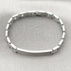Pulsera Solida 03.114.0413.08 Acero Inoxidable, Pulido, Tono Plateado (08 MM Thickness, 8 Inches Length)