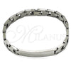 Pulsera Solida 03.114.0413.08 Acero Inoxidable, Pulido, Tono Plateado (08 MM Thickness, 8 Inches Length)