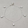 Pulsera de Dije 03.409.0123.08 Plata Rodinada, Diseño de Tortuga, Pulido, Tono Plateado (Grosor 01 MM, 8 Pulgadas de Largo)