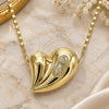 Gargantilla Elegante 04.253.0022.18 Oro Laminado, Diseño de Corazón y Guadalupe, Pulido, Tono Dorado (Grosor 02 MM, 18 Pulgadas de Largo)
