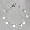 Pulsera de Dije 03.409.0157.07 Plata Rodinada, Diseño de Corazón, Pulido, Tono Plateado (Grosor 03 MM, 7 Pulgadas de Largo)