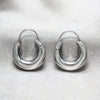 Argolla Pequeña 02.392.0047.20 Plata Rodinada, Diseño de Hueco y Chunky, Pulido, Tono Plateado