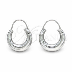 Argolla Pequeña 02.392.0047.20 Plata Rodinada, Diseño de Hueco y Chunky, Pulido, Tono Plateado