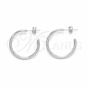 Argolla Pequeña 02.392.0048.25 Plata Rodinada, Pulido, Tono Plateado