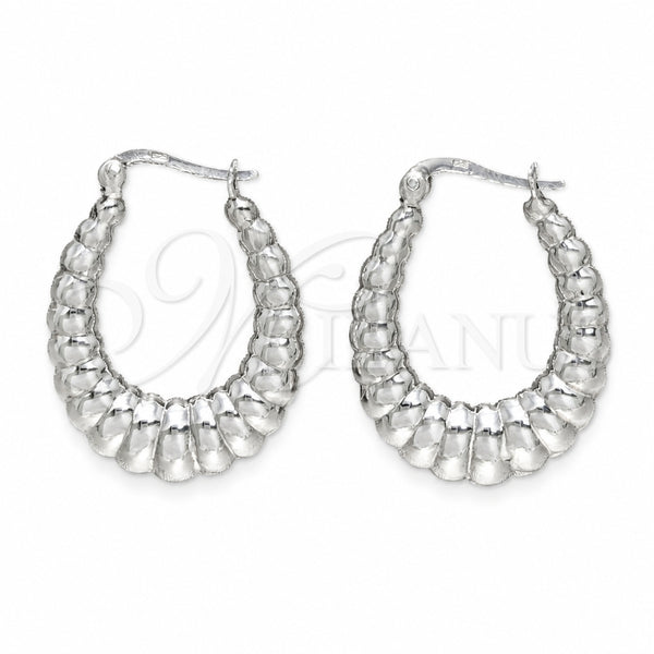 Argolla Mediana 02.392.0050.25 Plata Rodinada, Pulido, Tono Plateado