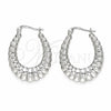 Argolla Mediana 02.392.0050.25 Plata Rodinada, Pulido, Tono Plateado