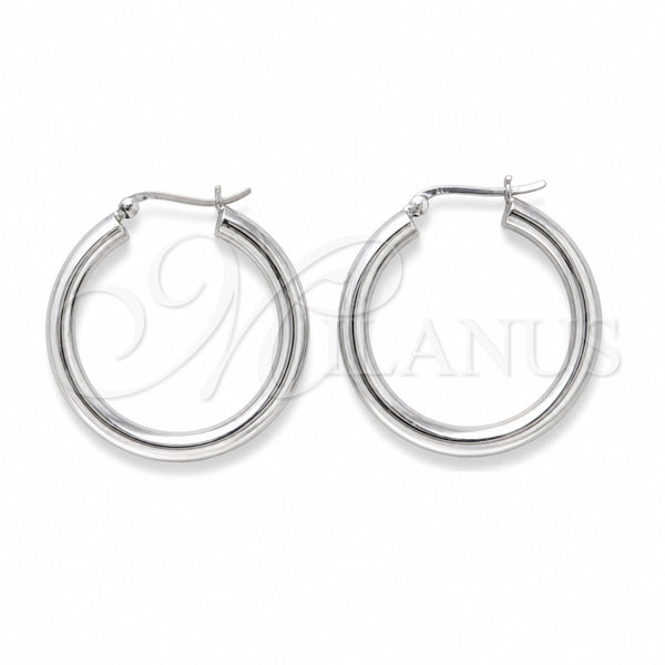 Argolla Mediana 02.425.0001.35 Plata Rodinada, Pulido, Tono Plateado
