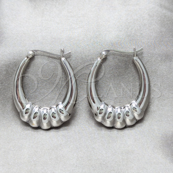 Argolla Mediana 02.425.0002.35 Plata Rodinada, Pulido, Tono Plateado