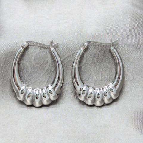 Argolla Mediana 02.425.0002.35 Plata Rodinada, Pulido, Tono Plateado
