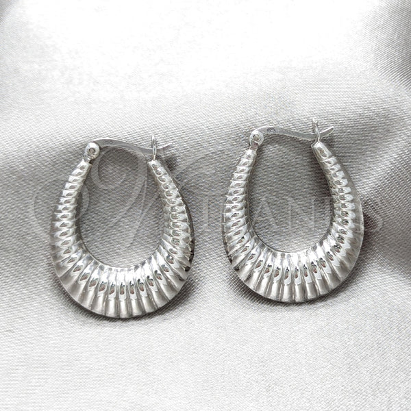 Argolla Mediana 02.425.0003.35 Plata Rodinada, Pulido, Tono Plateado