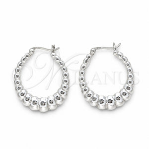Argolla Mediana 02.425.0004.35 Plata Rodinada, Pulido, Tono Plateado