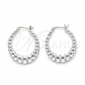 Argolla Mediana 02.425.0004.35 Plata Rodinada, Pulido, Tono Plateado