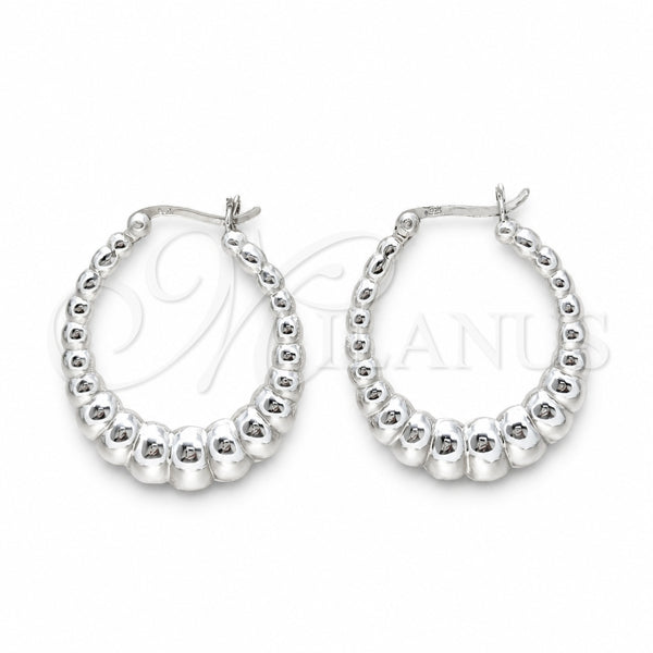 Argolla Mediana 02.425.0004.35 Plata Rodinada, Pulido, Tono Plateado