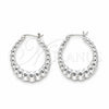 Argolla Mediana 02.425.0004.35 Plata Rodinada, Pulido, Tono Plateado