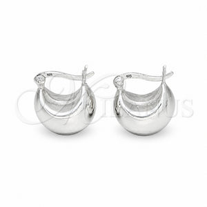 Argolla Pequeña 02.425.0007.15 Plata Rodinada, Pulido, Tono Plateado
