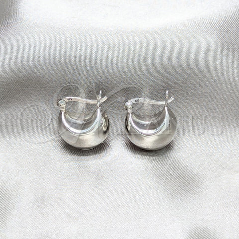 Argolla Pequeña 02.425.0007.15 Plata Rodinada, Pulido, Tono Plateado