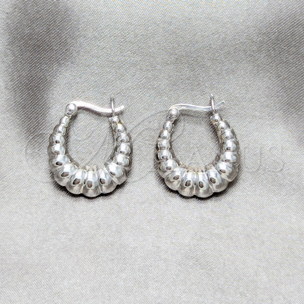 Argolla Pequeña 02.425.0009.18 Plata Rodinada, Pulido, Tono Plateado