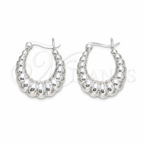 Argolla Pequeña 02.425.0009.18 Plata Rodinada, Pulido, Tono Plateado