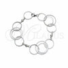 Pulsera Elegante 03.392.0028.07 Plata Rodinada, Pulido, Tono Plateado (Grosor 21 MM, 7 Pulgadas de Largo)