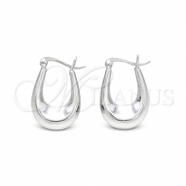 Argolla Pequeña 02.425.0010.18 Plata Rodinada, Pulido, Tono Plateado