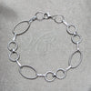 Pulsera Elegante 03.392.0033.07 Plata Rodinada, Pulido, Tono Plateado (Grosor 12 MM, 7 Pulgadas de Largo)