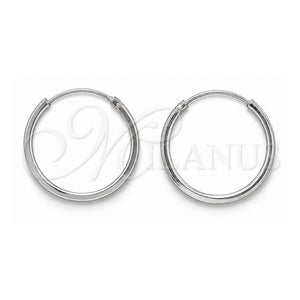 Argolla Pequeña 02.425.0016.20 Plata Rodinada, Pulido, Tono Plateado