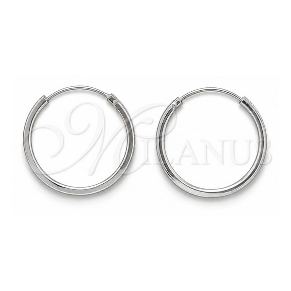 Argolla Pequeña 02.425.0016.20 Plata Rodinada, Pulido, Tono Plateado