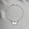 Pulsera Elegante 03.392.0037.07 Plata Rodinada, Diseño de Niñita Pequeña, Pulido, Tono Plateado (Grosor 15 MM, 7 Pulgadas de Largo)