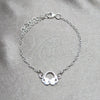 Pulsera Elegante 03.392.0037.07 Plata Rodinada, Diseño de Niñita Pequeña, Pulido, Tono Plateado (Grosor 15 MM, 7 Pulgadas de Largo)