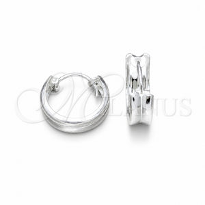Argolla Pequeña 02.425.0019.15 Plata Rodinada, Pulido, Tono Plateado