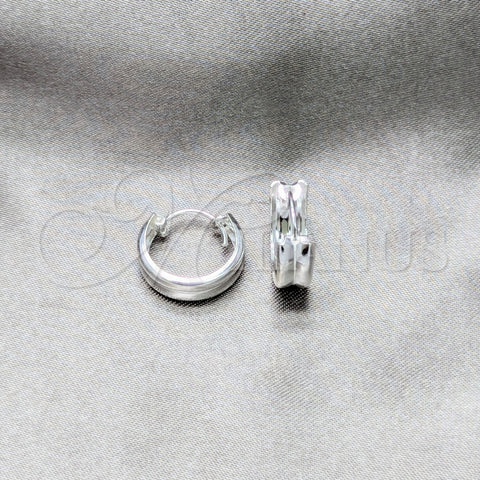 Argolla Pequeña 02.425.0019.15 Plata Rodinada, Pulido, Tono Plateado