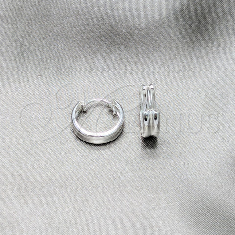 Argolla Pequeña 02.425.0019.16 Plata Rodinada, Pulido, Tono Plateado