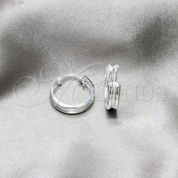 Argolla Pequeña 02.425.0019.18 Plata Rodinada, Pulido, Tono Plateado