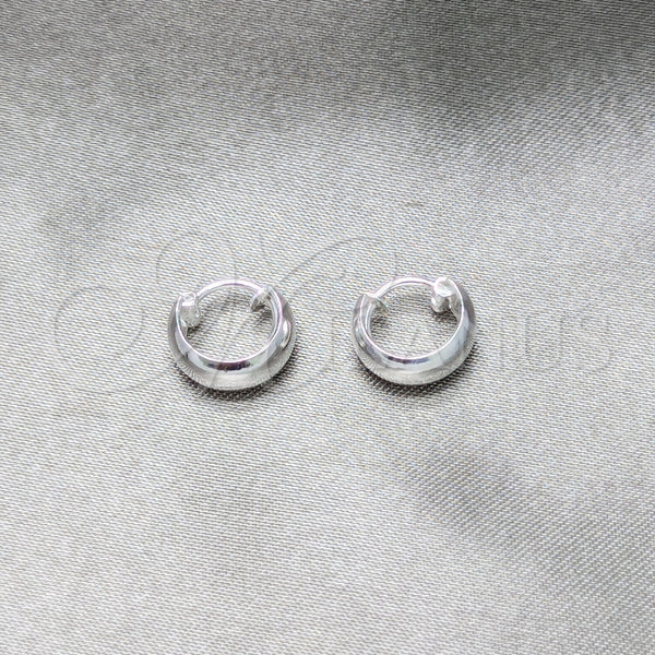 Argolla Pequeña 02.425.0024.10 Plata Rodinada, Pulido, Tono Plateado