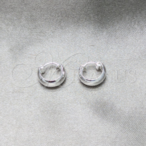 Argolla Pequeña 02.425.0024.10 Plata Rodinada, Pulido, Tono Plateado