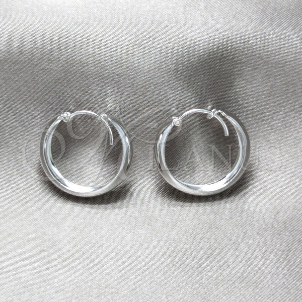 Argolla Pequeña 02.425.0025.20 Plata Rodinada, Pulido, Tono Plateado