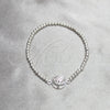 Pulsera Bolo Ajustable 03.392.0041 Plata Rodinada, Diseño de Judaica y Mano de Dios, Pulido, Tono Plateado (Grosor 03 MM, 7 Pulgadas de Largo)