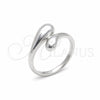 Anillo Elegante 01.401.0001 Plata Rodinada, Diseño de Chunky y Gota, Pulido, Tono Plateado (Talla Unica)
