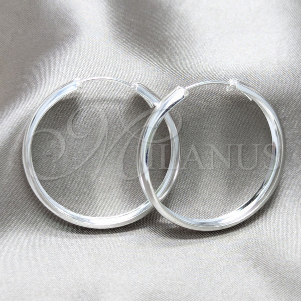 Argolla Mediana 02.425.0026.40 Plata Rodinada, Pulido, Tono Plateado