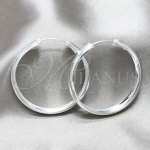Argolla Mediana 02.425.0026.40 Plata Rodinada, Pulido, Tono Plateado