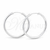 Argolla Mediana 02.425.0026.40 Plata Rodinada, Pulido, Tono Plateado