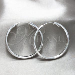 Argolla Grande 02.425.0026.50 Plata Rodinada, Pulido, Tono Plateado